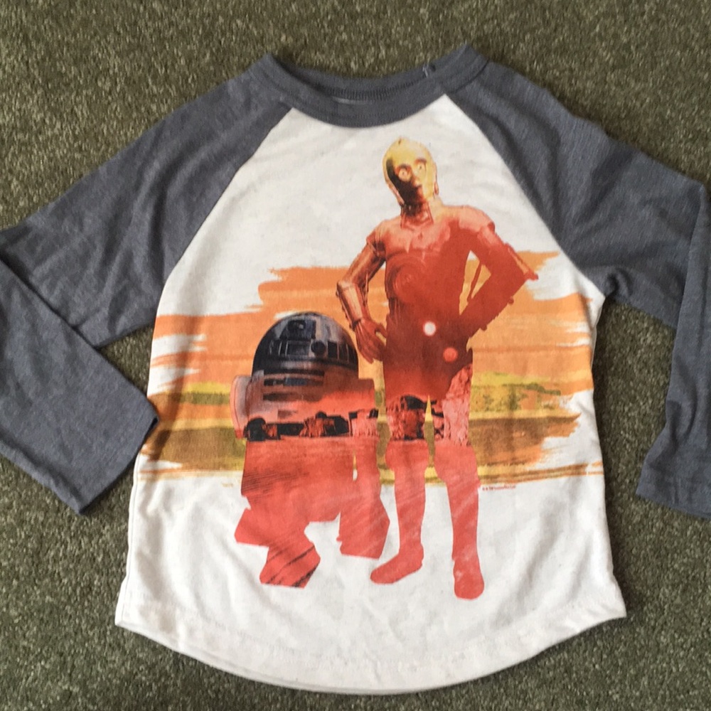 New without tags Star Wars 3/4 droids R2d2 & C-3PO